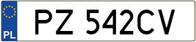 Trailer License Plate
